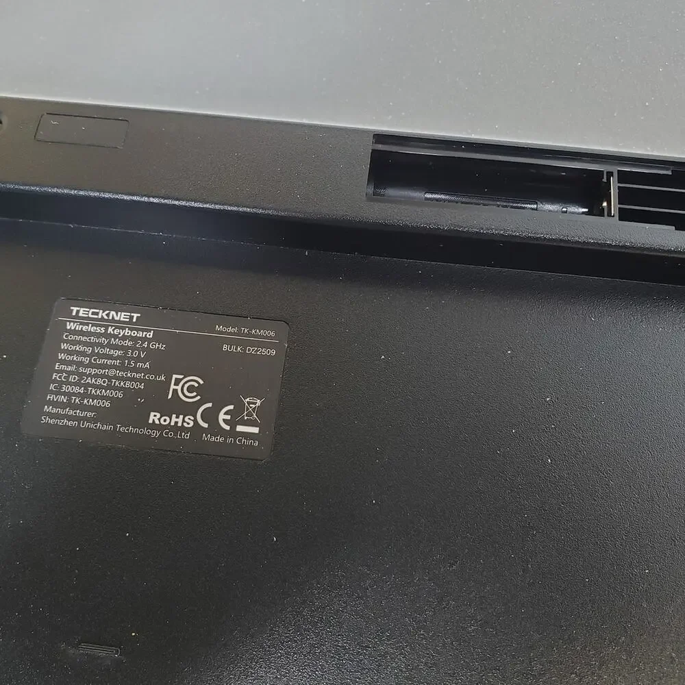 TECKNET Wireless Keyboard and Mouse Combo (Model: TK-KM006)